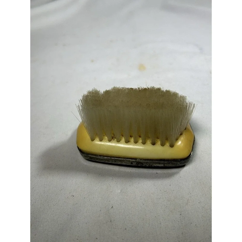 Vintage Silver Plated Small Vanity Brush Accessory Ladies Monogrammed